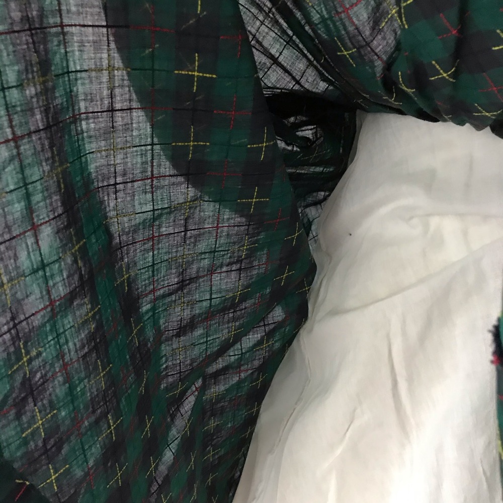 1940s 50s Young Comopolitan Plaid Green Dress XS - Picture 8 of 9